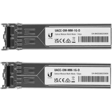Сетевое оборудование UBIQUITI UACC-OM-MM-1G-D-2 Многомодовый оптический модуль 1 Гбит/с, 550 м-1