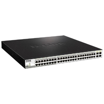 Сетевое оборудование D-Link DGS-1210-52MPP/E2A PROJ Управляемый L2 коммутатор с 48 портами 10/100/1000Base-T и 4 портами 1000Base-X SFP (порты 1-48 PoE 802.3af/at, PoE-бюджет 740 Вт)-1