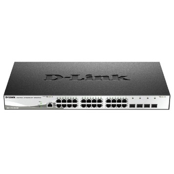 Сетевое оборудование D-Link DGS-1210-28X/ME/C1A Управляемый L2 коммутатор с 24 портами 10/100/1000Base-T и 4 портами 10GBase-X SFP+