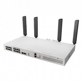 Сетевое оборудование MikroTik CRS418-8P-8G-2S+5axQ2axQ-RM Коммутатор управляемый, беспроводной L2+\L3, 16*RJ45 1Gbit, 8*Poe out, 2*SFP+, Wifi 6