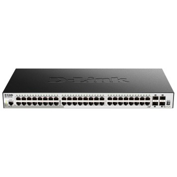 Сетевое оборудование D-Link DGS-1510-52X/A2A PROJ Управляемый L2+ стекируемый коммутатор с 48 портами 10/100/1000Base-T и 4 портами 10GBase-X SFP+
