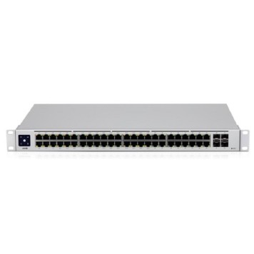 Сетевое оборудование UBIQUITI USW-48-POE PoE-коммутатор в стойку, 48х 1G RJ45, 4х SFP, раздача 195 Вт