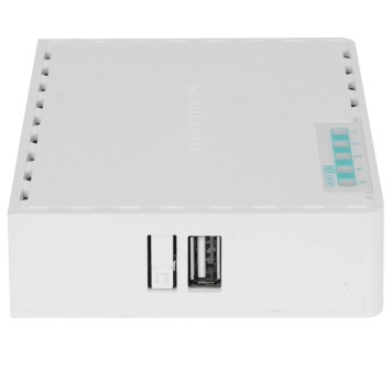 Сетевое оборудование MikroTik E50UG Маршрутизатор проводной, hEX Refresh,  5*1Gbit RJ45, 512MB RAM, Dual-core CPU, USB-2