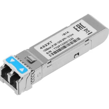 Сетевое оборудование D-Link 432XT/B1A  PROJ Трансивер SFP+ с 1 портом 10GBase-LR для одномодового оптического кабеля (до 10 км, разъем Duplex LC)OEM