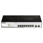 Сетевое оборудование D-Link DGS-1210-10/F1A Управляемый L2 коммутатор с 8 портами 10/100/1000Base-T и 2 портами 1000Base-X SFP