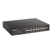 Сетевое оборудование D-Link DGS-1100-18PV2/A3A Настраиваемый L2 коммутатор с 16 портами 10/100/1000Base-T и 2 комбо-портами 1000Base-T/SFP (16 портов PoE 802.3af/at, PoE-бюджет 130 Вт)