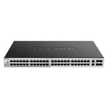 Сетевое оборудование D-Link DGS-3130-54TS/B1A PROJ Управляемый L3 стекируемый коммутатор с 48 портами 10/100/1000Base-T, 2 портами 10GBase-T и 4 портами 10GBase-X SFP+