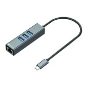 Сетевое оборудование ORIGO OU330N/A1A Сетевой адаптер USB-C/Gigabit Ethernet с 3 портами USB 3.0