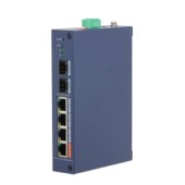Коммутаторы DAHUA DH-CHS4206-4GT-60 4-портовый гигабитный PoE облачный коммутатор; 4xRJ45 1G (PoE/PoE+/Hi-PoE), 2xSFP 1G (uplink); суммарно до 60Вт; PoE watchdog, до 250м; грозозащита 6кВ; IP30, IK06;