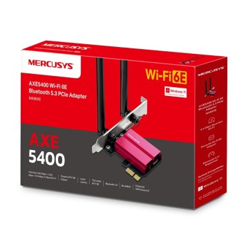 Mercusys MA86XE Адаптер PCI Express с поддержкой Wi-Fi AXE5400 и Bluetooth 5.2-1