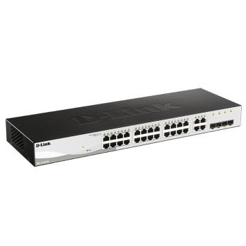 Сетевое оборудование D-Link DGS-1210-28/FL2A Управляемый L2 коммутатор с 24 портами 10/100/1000Base-T и 4 комбо-портами 100/1000Base-T/SFP-1
