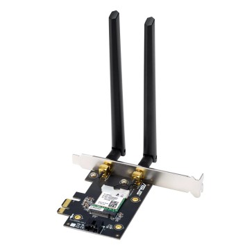 Сетевое оборудование ASUS PCE-AXE5400 Беспроводной двухдиапазонный PCI Express адаптер AXE5400 + Bluetooth 5.2, внешняя съемная антенна, Wi-Fi 6 (ax)-1