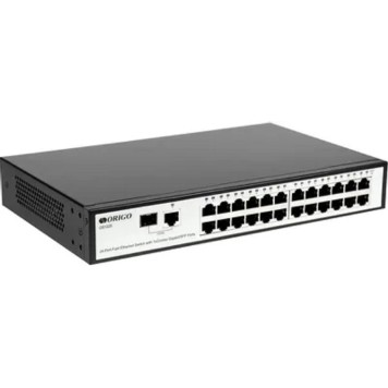 Сетевое оборудование ORIGO OS1225/A1A Неуправляемый коммутатор 24x100Base-TX, 1xCombo 1000Base-T/SFP, корпус металл
