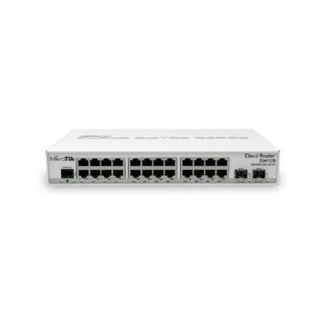 Сетевое оборудование MikroTik CRS326-24G-2S+IN Коммутатор управляемый, 24Gigabit Ethernet, 2 SFP+ настольное исполнение-2