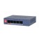 Коммутаторы DAHUA DH-CS4005-4ET1GT-60 4-портовый PoE облачный коммутатор; 4xRJ45 100M (PoE/PoE+/Hi-PoE), 1xRJ45 1G (uplink); суммарно до 60Вт; PoE watchdog, до 250м; питание: 53VDC;