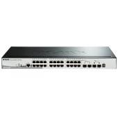 Сетевое оборудование D-Link DGS-1510-28P/A1A PROJ Управляемый L2+ стекируемый коммутатор с 24 портами 10/100/1000Base-T, 2 портами 1000Base-X SFP и 2 портами 10GBase-X SFP+ (24 порта PoE 802.3af/at, PoE-бюджет 193 Вт)