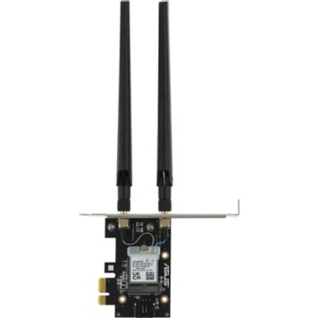 Сетевое оборудование ASUS PCE-AX1800 Беспроводной двухдиапазонный PCI Express адаптер AX1800 + Bluetooth 5.2, внешняя антенна, Wi-Fi 6 (ax) -1