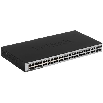 Сетевое оборудование D-Link DGS-1052/A3A Неуправляемый коммутатор с 48 портами 10/100/1000Base-T и 4 комбо-портами 100/1000Base-T/SFP-1