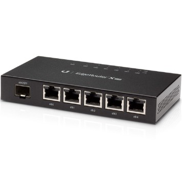 Сетевое оборудование UBIQUITI ER-X-SFP Маршрутизатор 5x Ethernet, 1x SFP, раздача PoE
