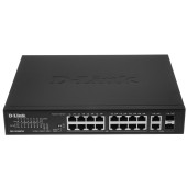 Сетевое оборудование D-Link DES-1018MPV2/A1A Неуправляемый коммутатор с 16 портами 10/100Base-TX и 2 комбо-портами 100/1000Base-T/SFP (16 портов PoE 802.3af/at, PoE-бюджет 247 Вт, дальность до 250 м)