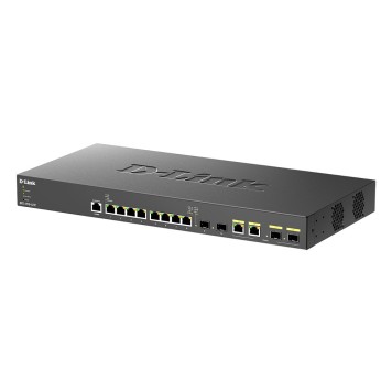 Сетевое оборудование D-Link DXS-1210-12TC/B1A PROJ Управляемый L2+ коммутатор с 8 портами 10GBase-T, 2 портами 10GBase-X SFP+ и 2 комбо-портами 10GBase-T/SFP+-2