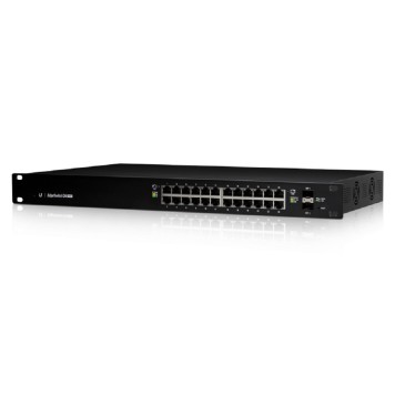 Сетевое оборудование UBIQUITI ES-24-250W 24 портовый коммутатор с раздачей 24 В или 48 В на всех портах, 250Вт