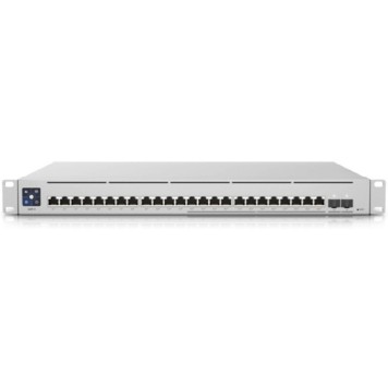 Сетевое оборудование UBIQUITI USW-Enterprise-24-PoE PoE-коммутатор в стойку, 12х 2.5G RJ45, 12х 1G RJ45, 2х 10G SFP+, раздача 400 Вт