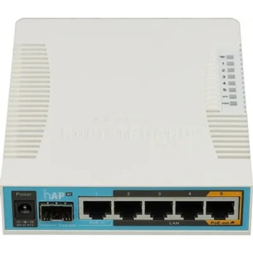 Сетевое оборудование MikroTik RB962UiGS-5HacT2HnT Беспроводной маршрутизатор, hAP ac 2.4+5ГГц, 802.11a/b/g/n/ac, 5x Ethernet 1G, 1x SFP-1