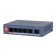 Коммутаторы DAHUA DH-CS4006-4ET2GT-60 4-портовый PoE облачный коммутатор; 4xRJ45 100M (PoE/PoE+/Hi-PoE), 2xRJ45 1G (uplink); суммарно до 60Вт; PoE watchdog, до 250м; питание: 53VDC;