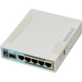 Сетевое оборудование MikroTik RB962UiGS-5HacT2HnT Беспроводной маршрутизатор, hAP ac 2.4+5ГГц, 802.11a/b/g/n/ac, 5x Ethernet 1G, 1x SFP