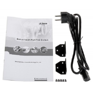 Коммутаторы DAHUA DH-PFS4218-16ET-190 16-портовый управляемый коммутатор с РоЕ; 16xRJ45 100M (PoE/PoE+/Hi-PoE), 2xCombo SFP/RJ45 1G (uplink); суммарно до 190Вт; PoE watchdog, до 250м; питание: 100–240VAC;-1