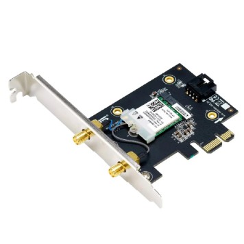 Сетевое оборудование ASUS PCE-BE6500 Беспроводной трехдиапазонный PCI Express адаптер BE6500 + Bluetooth 5.4, внешняя съемная антенна, Wi-Fi 7 (be)-2