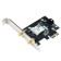 Сетевое оборудование ASUS PCE-BE6500 Беспроводной трехдиапазонный PCI Express адаптер BE6500 + Bluetooth 5.4, внешняя съемная антенна, Wi-Fi 7 (be)