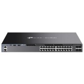 Сетевое оборудование TP-Link SG6428X Стекируемый управляемый коммутатор 3-го уровня Omada с 24 гигабитными портами и 4 портами SFP+