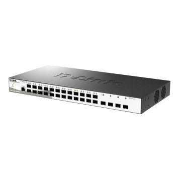 Сетевое оборудование D-Link DGS-1210-28XS/ME/B2A Управляемый L2 коммутатор с 24 портами 100/1000Base-X SFP и 4 портами 10GBase-X SFP+-2