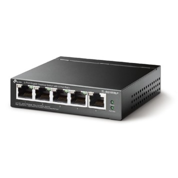 Сетевое оборудование TP-Link TL-SG1005LP Настольный коммутатор с 5 гигабитными портами (4 порта PoE+)-1