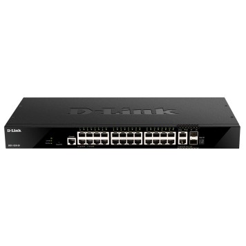 Сетевое оборудование D-Link DGS-1520-28/A1A Управляемый L3 стекируемый коммутатор с 24 портами 10/100/1000Base-T, 2 портами 10GBase-T и 2 портами 10GBase-X SFP+-1