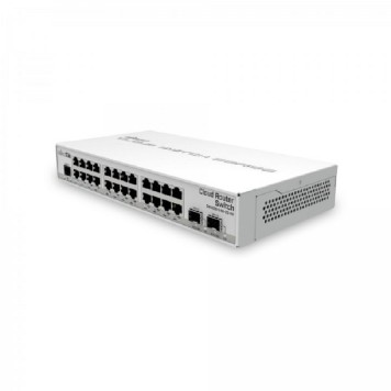 Сетевое оборудование MikroTik CRS326-24G-2S+IN Коммутатор управляемый, 24Gigabit Ethernet, 2 SFP+ настольное исполнение