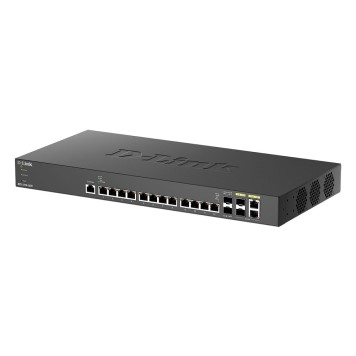 Сетевое оборудование D-Link DXS-1210-16TC/B2A PROJ Управляемый L2+ коммутатор с 12 портами 10GBase-T, 2 портами 10GBase-X SFP+ и 2 комбо-портами 10GBase-T/SFP+-2