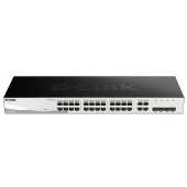 Сетевое оборудование D-Link DGS-1210-28/FL2A Управляемый L2 коммутатор с 24 портами 10/100/1000Base-T и 4 комбо-портами 100/1000Base-T/SFP