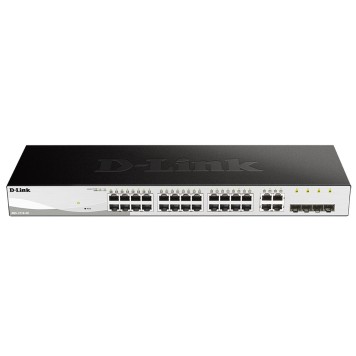 Сетевое оборудование D-Link DGS-1210-28/FL2A Управляемый L2 коммутатор с 24 портами 10/100/1000Base-T и 4 комбо-портами 100/1000Base-T/SFP