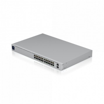 Сетевое оборудование UBIQUITI USW-Pro-24-POE PoE-коммутатор в стойку, 24х 1G RJ45, 2х 10G SFP+, раздача 400 Вт