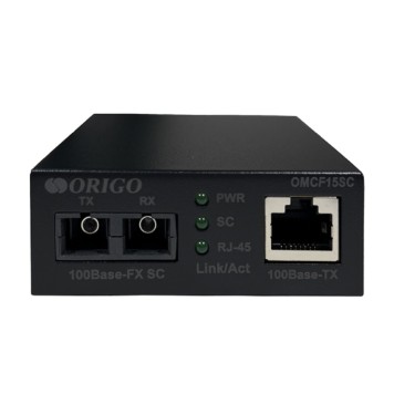 Сетевое оборудование ORIGO OMCF15SC/A1A Медиаконвертер 100Base-TX / 100Base-FX (SC), 1310 нм, одномод, до 15 км-1