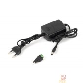 ИБП для систем безопасности Бастион БАСТИОН Mollusk-VR 12/2 источник питания 12В, 2А. Сетевой диапазон 110-245В провод с вилкой (8834)