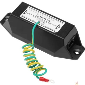 Блок питания/Электрика Tantos TSn-GZ14PG Одноканальное устройство грозозащиты Gigabit Ethernet и PoE (до 4КВ)