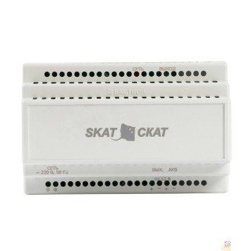 ИБП для систем безопасности Бастион БАСТИОН SKAT-24-3.0 DIN (СКАТ ИБП-24/3-DIN) источник питания 24В 3А АКБ внешн. 1х12-17Ач, под DIN рейку 35 мм, МПТ (599)-1