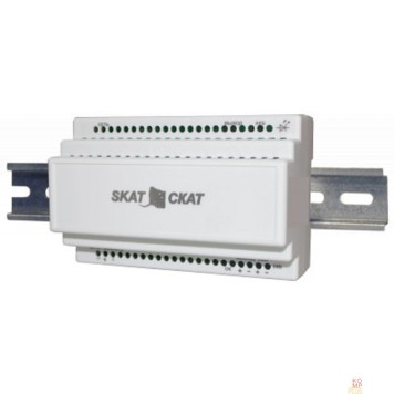 ИБП для систем безопасности Бастион БАСТИОН СКАТ-2400М DIN (СКАТ ИБП-24/1,5-DIN) источник питания 24В 1,3А 2 внешн. АКБ 4,5-7Ач хол. пуск СС ТР, под DIN рейку 35 мм, МПТ (84)