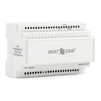 ИБП для систем безопасности Бастион БАСТИОН SKAT-12DC-1.0 Li-ion (СКАТ ИБП-12/1-3,2/Li-DIN) источник питания на Li-ion АКБ 5,2 Ач, под DIN рейку 35 мм, МПТ (595)-2