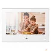 Видеодомофоны DAHUA DHI-VTH5321GW-W Монитор видеодомофона IP 7-дюймовый, белый, ёмкостной сенсорный экран, поддержка micro-SD до 256Гб, питание DC 12В/PoE