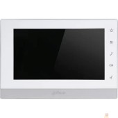 Видеодомофоны DAHUA DHI-VTH1550CH-S2 Монитор видеодомофона IP 7 дюймовый,  белый, ёмкостной сенсорный экран, поддержка карты памяти Micro SD до 32Гб, питание DC 12В
